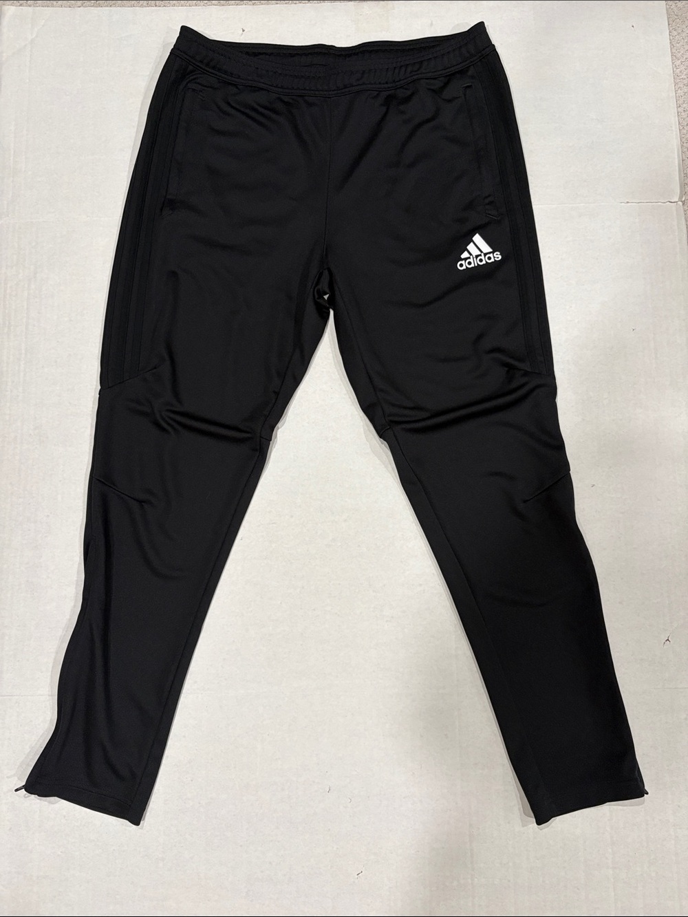 adidas Black Men’s Training Joggers with White Logo